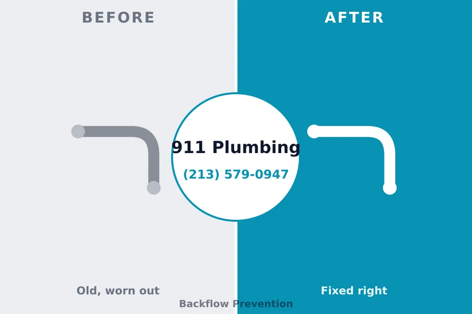 Before and after: plumbing company Pleasant Hills, MD